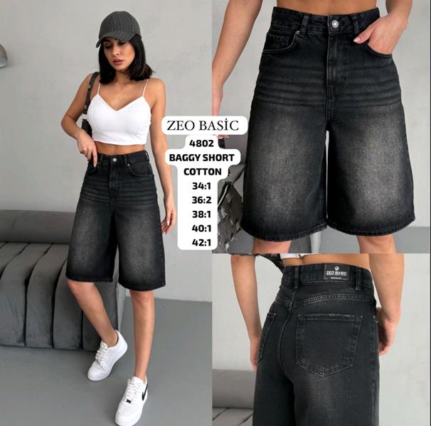 Шорты Jeans Style (34-42) 4802 black (лето)