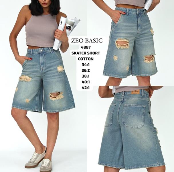 Шорты Jeans Style (34-42) 4887 l.blue (лето)