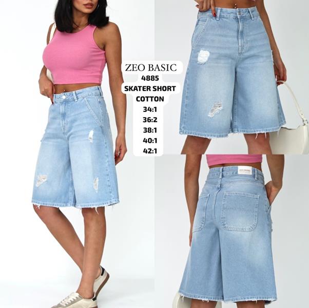 Шорты Jeans Style (34-42) 4885 l.blue (лето)