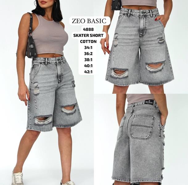 Шорты Jeans Style (34-42) 4888 grey (лето)