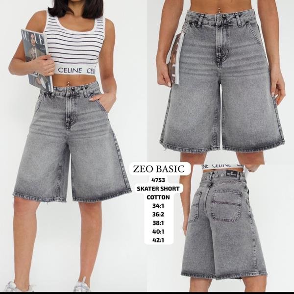 Шорты Jeans Style (34-42) 4753 grey (лето)