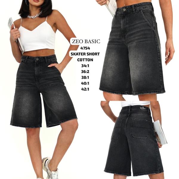 Шорты Jeans Style (34-42) 4754 black (лето)