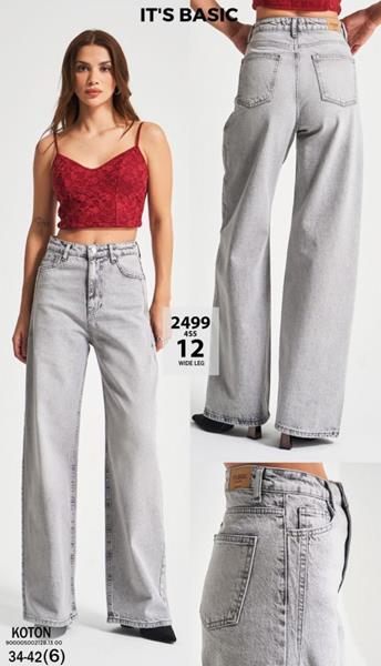 Джинсы Jeans Style (34-42) 2499-12 l.grey (деми)
