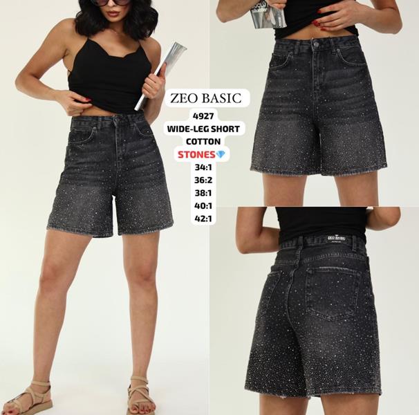 Шорты Jeans Style (34-42) 4927 black (лето)