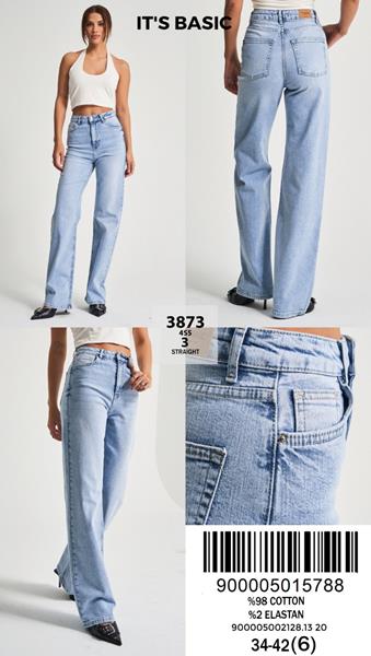 Джинсы Jeans Style (34-42) 3873-3 l.blue (деми)