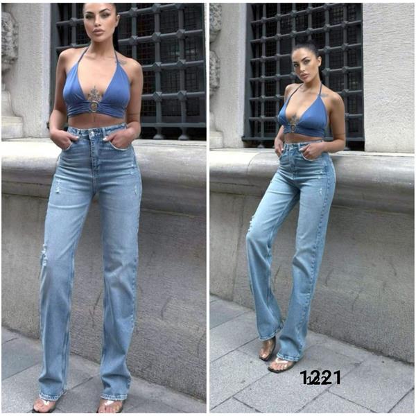 Джинсы Jeans Style (34-38) 601-1221 blue (деми)