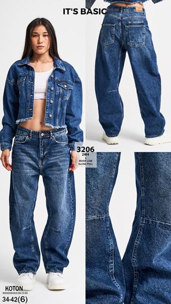 Джинсы Jeans Style (34-42) 3602-5 blue (деми)