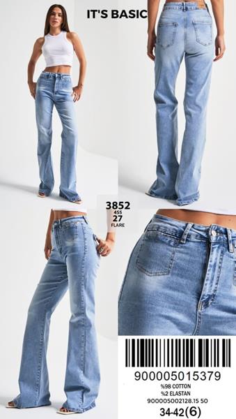 Джинсы Jeans Style (34-42) 3852-27 blue (деми)