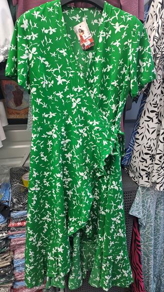 Платье Subdive (L-2XL) 0607 green (лето)