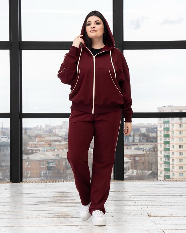 Костюм спорт AZNA (XL-4XL) Д139 wine (деми)