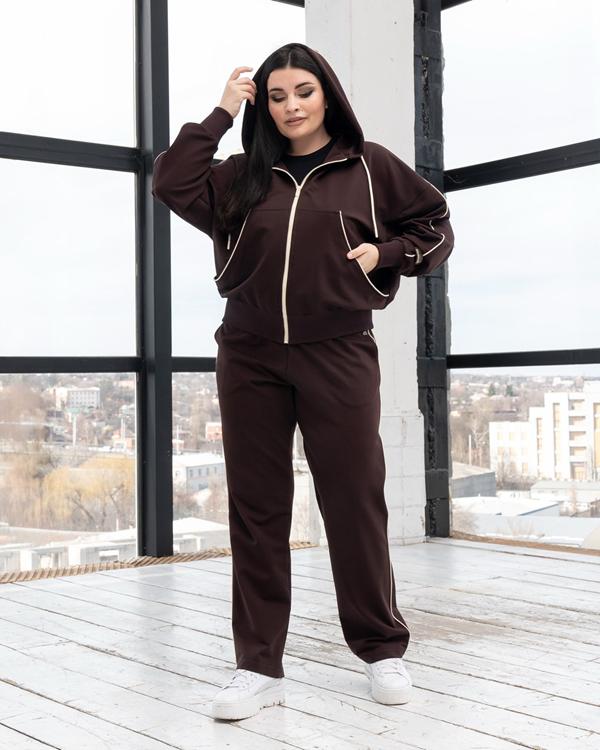 Костюм спорт AZNA (XL-4XL) Д139 brown (деми)