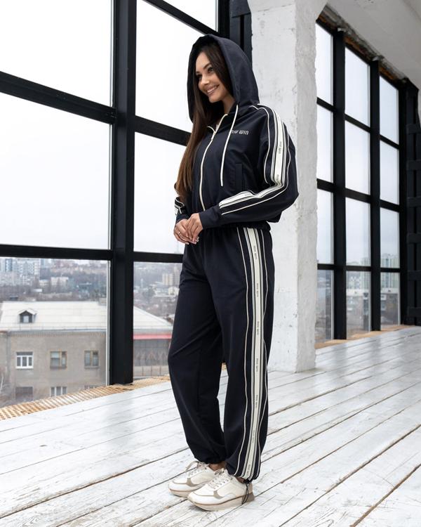 Костюм спорт AZNA (XS-L) Д124 d.grey (деми)
