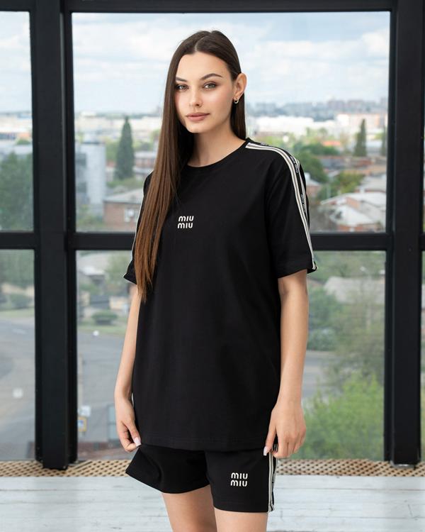 Костюм AZNA (S-XL) ЛД16 black (лето)