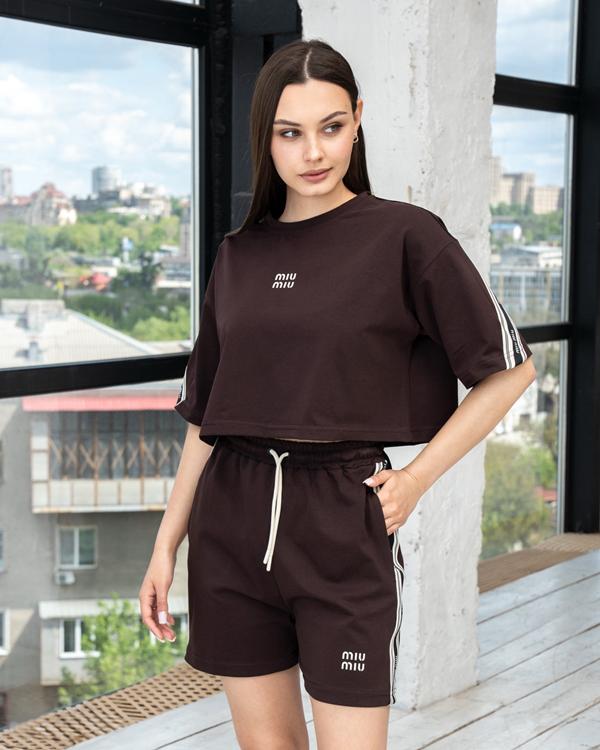 Костюм AZNA (XS-L) ЛД17 brown (лето)