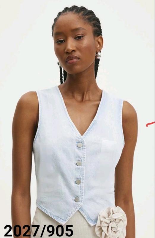 Жилетка Jeans Style (S-L) 2027-905 l.blue (лето)