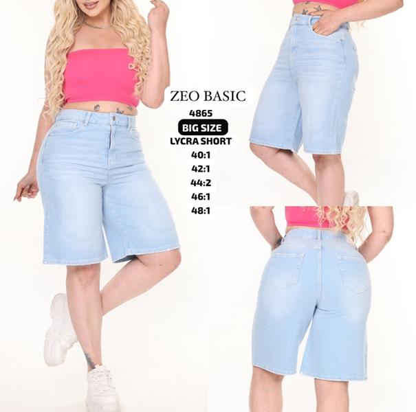 Шорты Jeans Style (40-48) 4865 l.blue (лето)