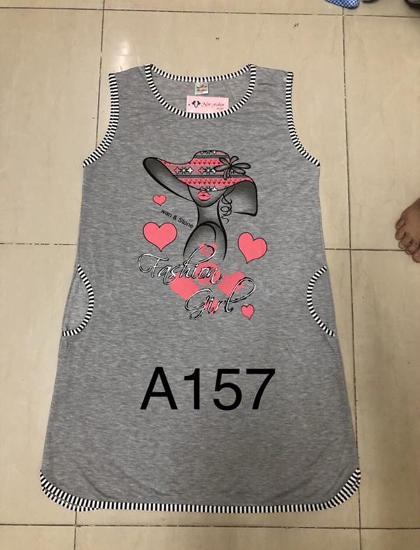 Ночнушка Xyen (3XL-7XL) A157 grey (лето)