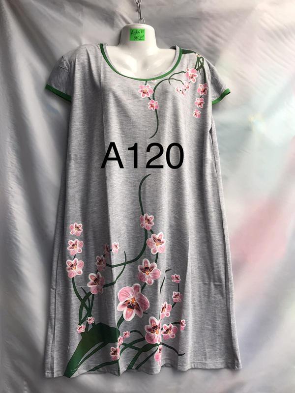 Ночнушка Xyen (5XL-7XL) A120 grey (лето)