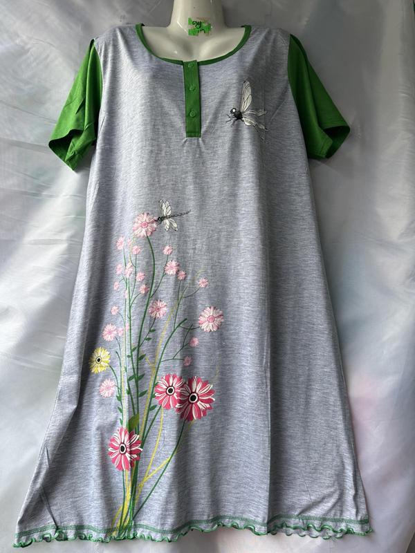 Ночнушка Xyen (5XL-9XL) F23 grey (лето)