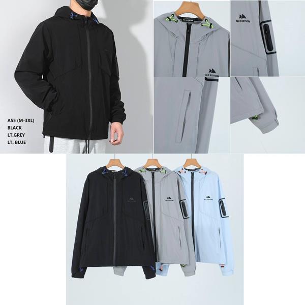Ветровка Ale-Ate (M-3XL) A55 grey (деми)