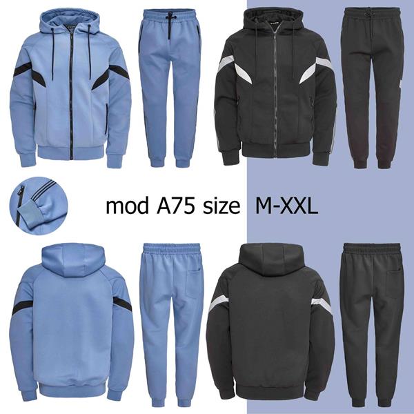 Костюм спорт Ale-Ate (M-3XL) A75 black (деми)