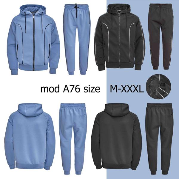 Костюм спорт Ale-Ate (M-3XL) A76 black (деми)
