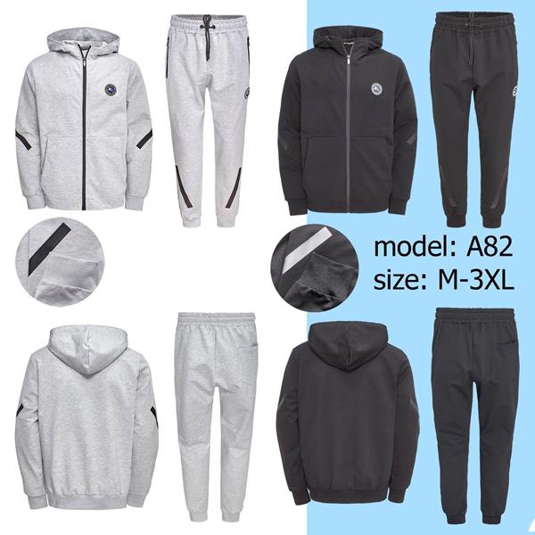 Костюм спорт Ale-Ate (M-3XL) A82 black (деми)