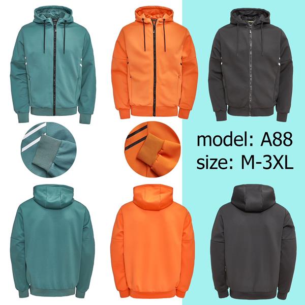Кофта спорт Ale-Ate (M-3XL) A88 orange (деми)