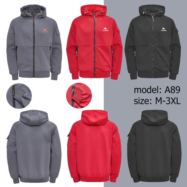 Кофта спорт Ale-Ate (M-3XL) A89 red (деми)