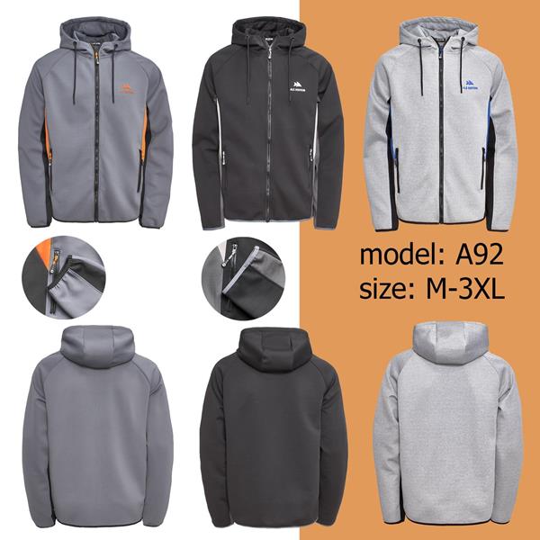Кофта спорт Ale-Ate (M-3XL) A92 d.grey (деми)