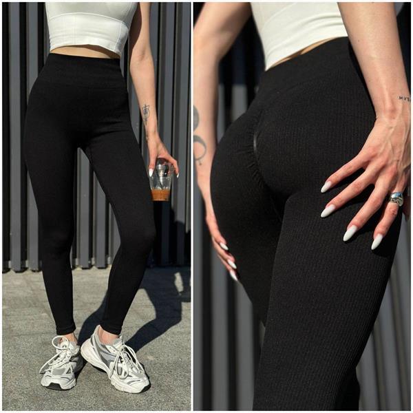 Лосины Sport style (S-L) 022 black (деми)