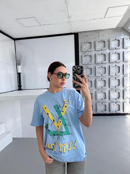Футболка Trend (one size) TR163 l.blue  (лето)