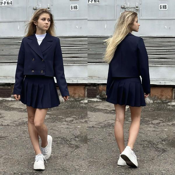 Костюм Karolina (32-42) KR199 navy (лето)