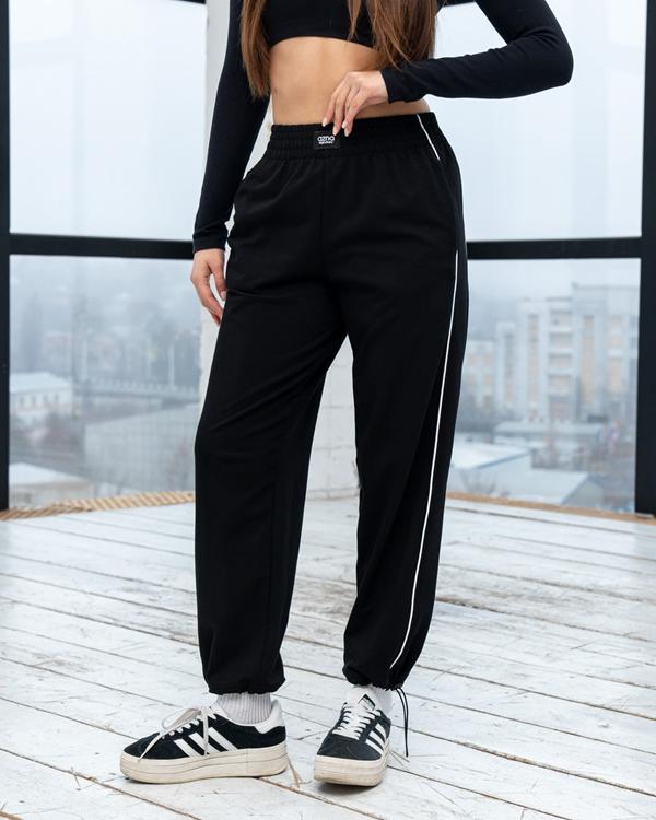 Штаны спорт AZNA (S-XL) Б16 black (деми)