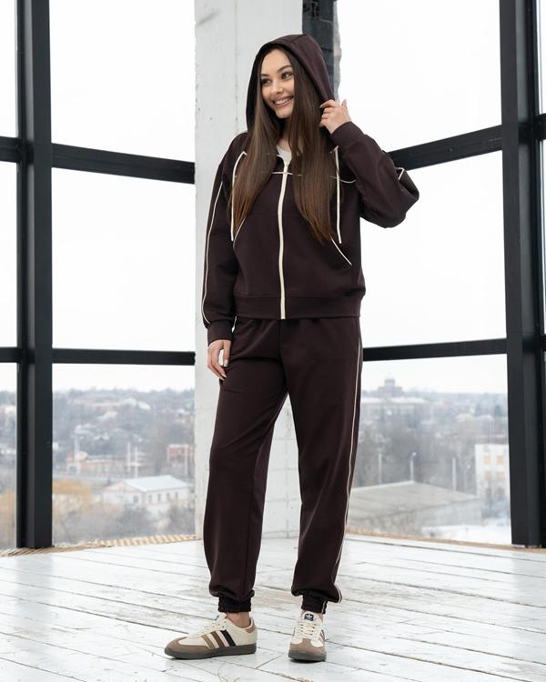Костюм спорт AZNA (S-XL) Д107 brown (деми)