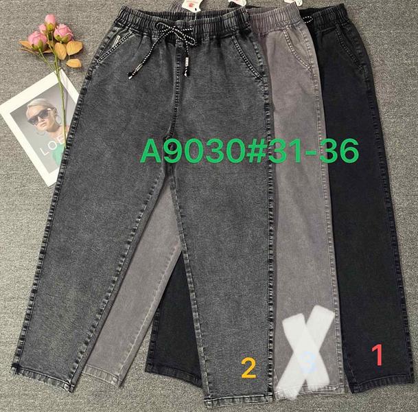 Джинсы Immei (31-36) A9030-1 black (деми)