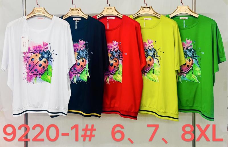 Футболка Immei (6XL-8XL) 9220-1 red (лето)