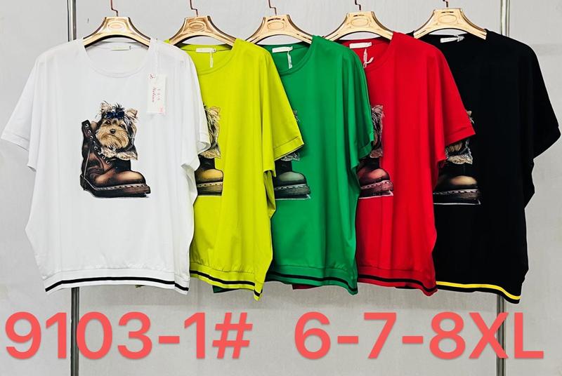 Футболка Immei (6XL-8XL) 9103-1 black (лето)