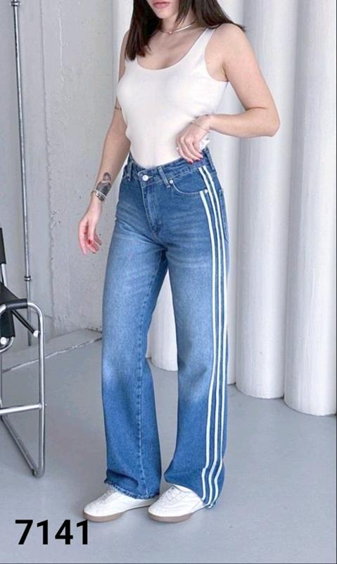 Джинсы Jeans Style (34-42) 7141 l.blue (деми)