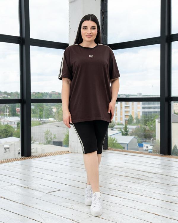 Костюм AZNA (XL-4XL) ЛД15 brown (лето)
