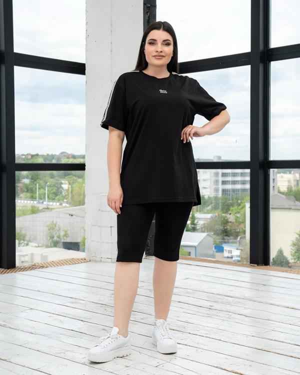 Костюм AZNA (XL-4XL) ЛД18 black (лето)
