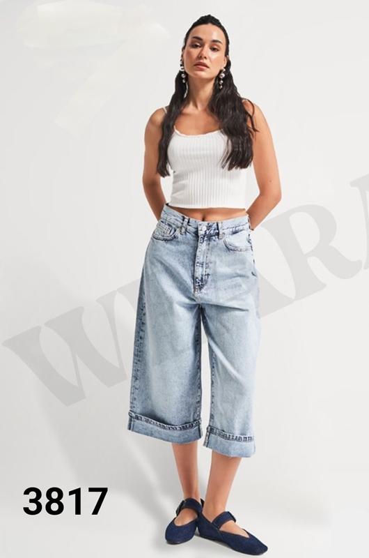 Бриджи Jeans Style (34-42) 3817-27 l.blue (лето)