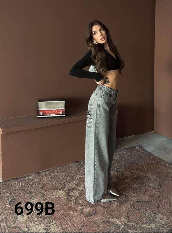 Джинсы Jeans Style (34-40) 40396-699B grey (деми)
