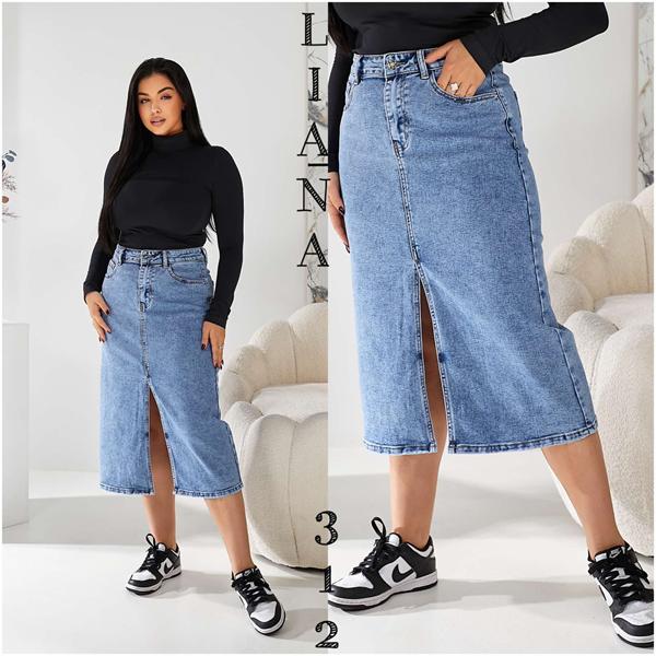 Юбка Liana Denim (31-38) 312 blue (лето)
