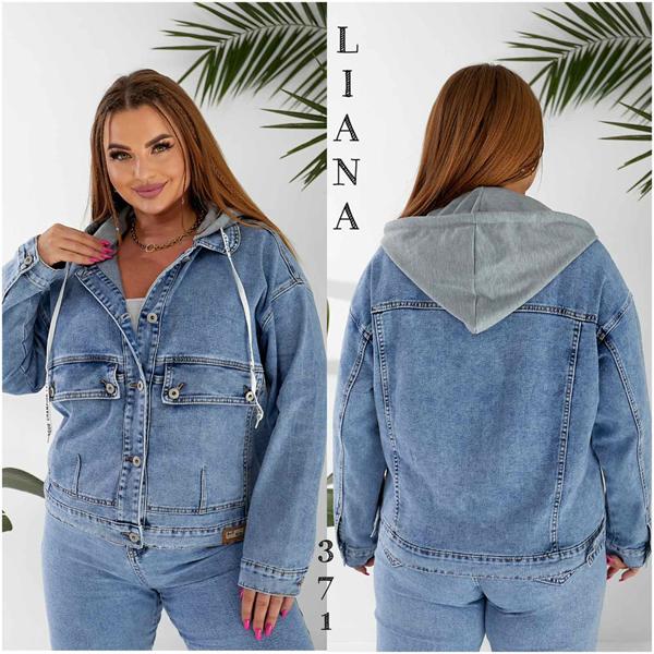 Куртка Liana Denim (L-5XL) 371 blue (деми)