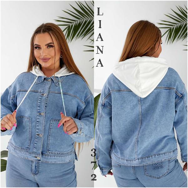 Куртка Liana Denim (L-5XL) 372 blue (деми)
