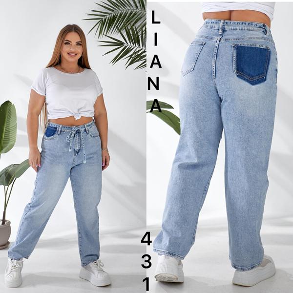 Джинсы Liana Denim (30-36) 431 l.blue (деми)