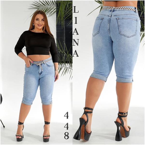Бриджи Liana Denim (34-42) 448 l.blue (лето)