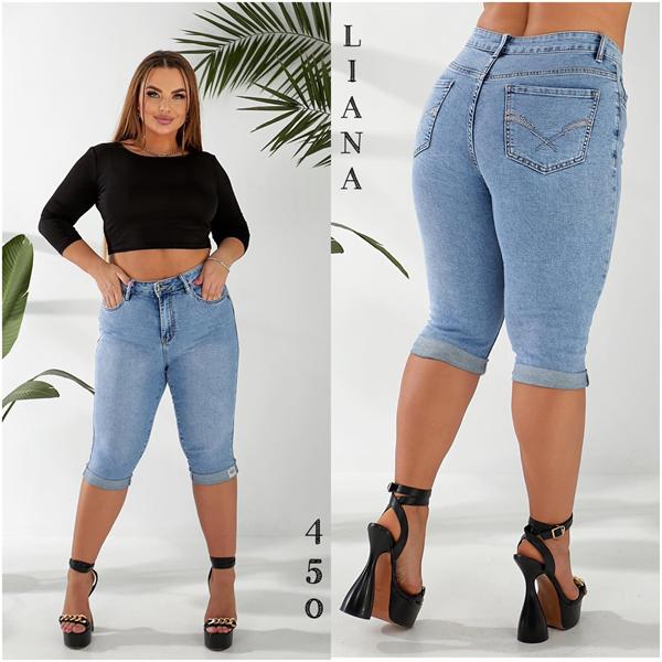 Бриджи Liana Denim (31-38) 450 l.blue (лето)