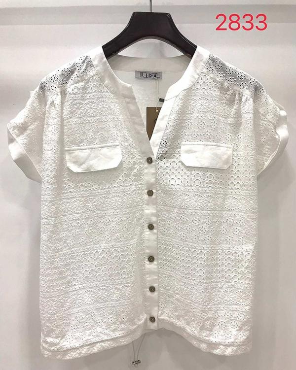 Рубашка LIDA (52-62) 2833 white (лето)
